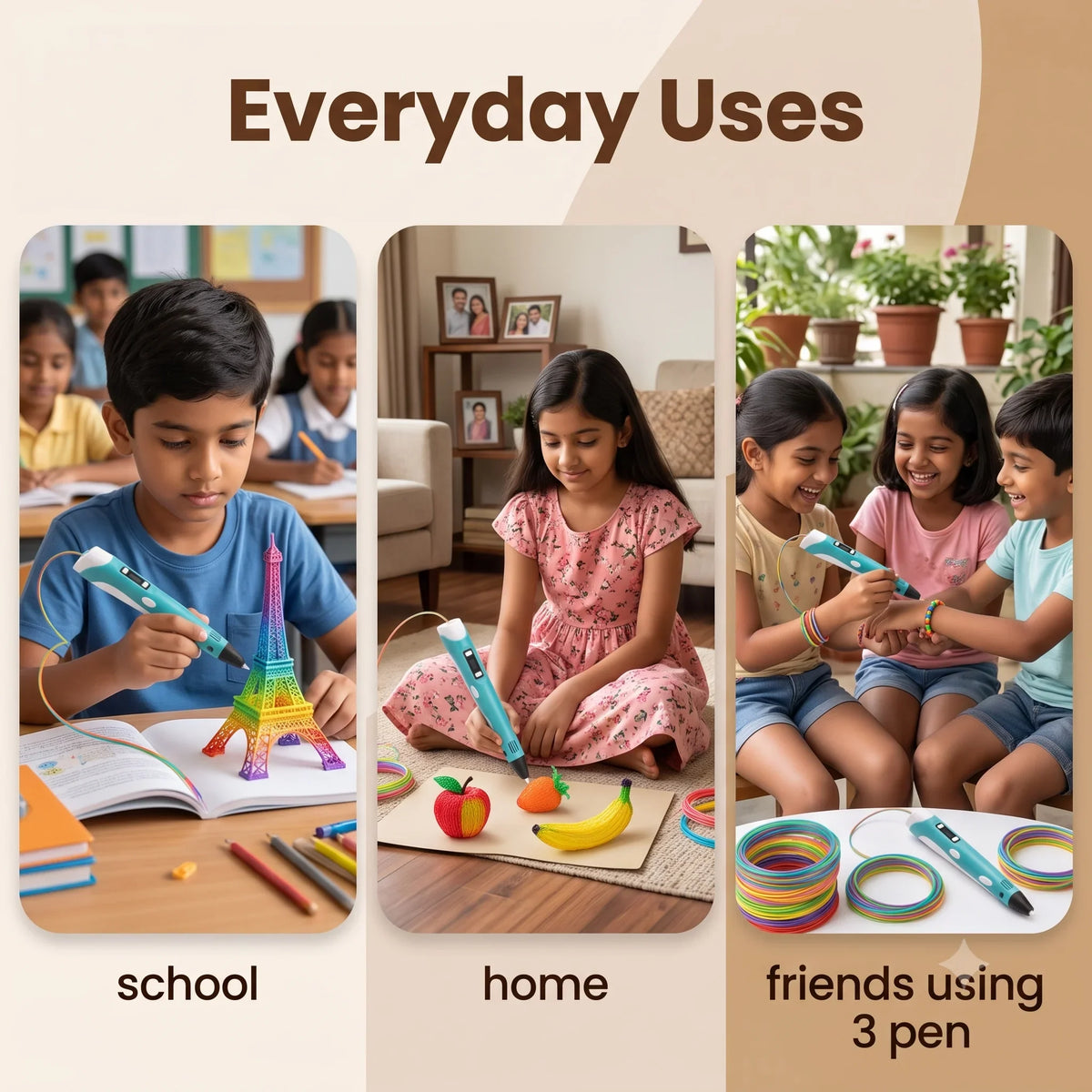 LittleCraft™ - 3D Pen | Easy Loading | Comfy Grip |  LCD Display