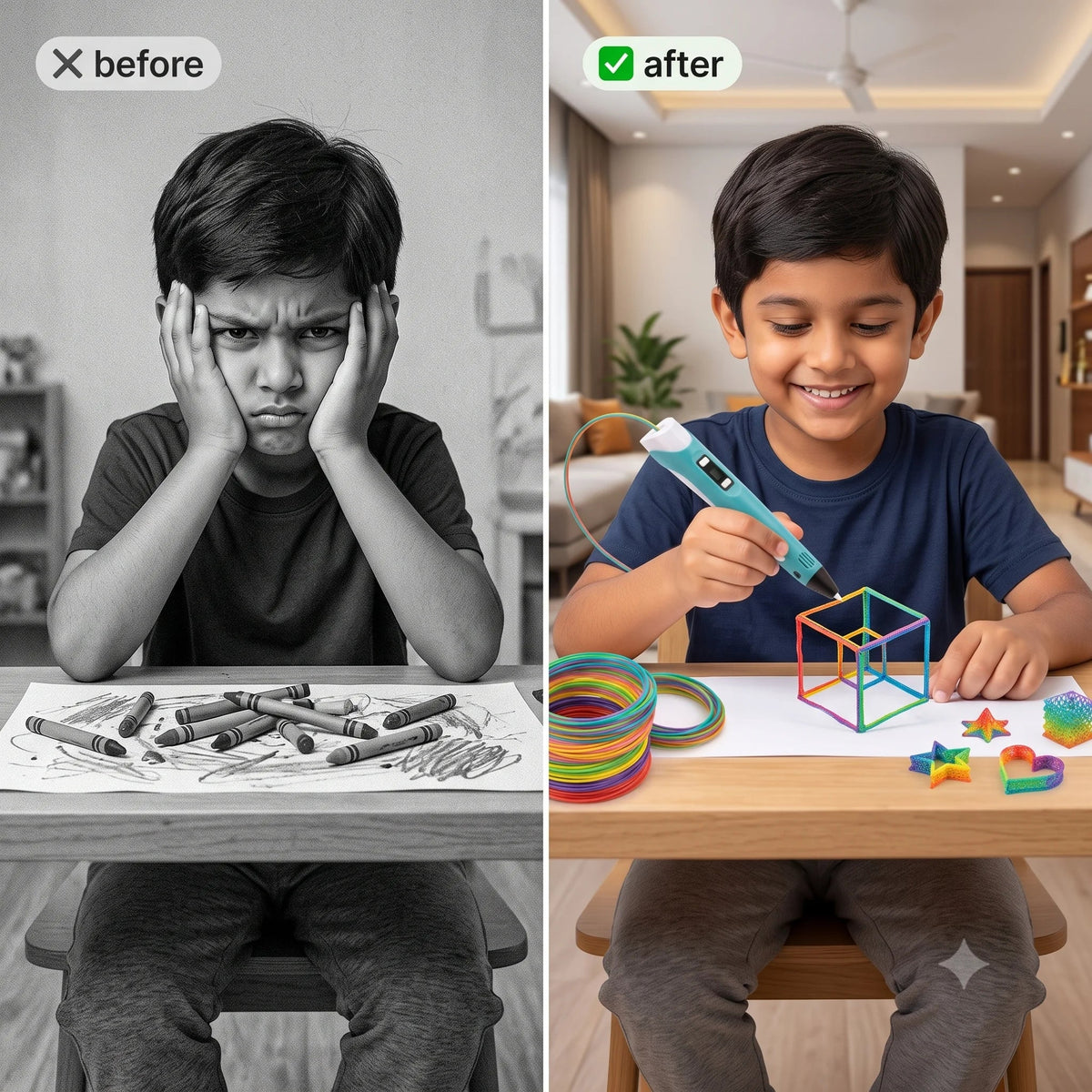 LittleCraft™ - 3D Pen | Easy Loading | Comfy Grip |  LCD Display